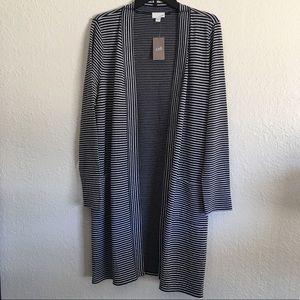 NEW J.Jill Long Cardigan Sweater Duster -  Large                    (BB)